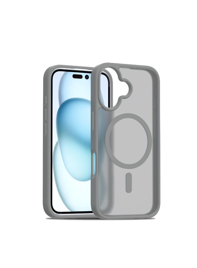 iPhone 16 Skin Feeling Case With MagSafe - Dark Grey - Image 1